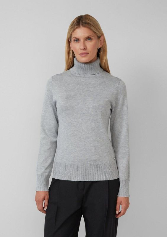 Gebreide Trui - Slim-fit Pullover - Ajour Details - Geraffineerde Col