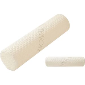 Cervicaal Traagschuim Nekrolkussen - Rond Kussen met Afneembare Hoes voor Nekpijnverlichting (45 x 11,2 cm)