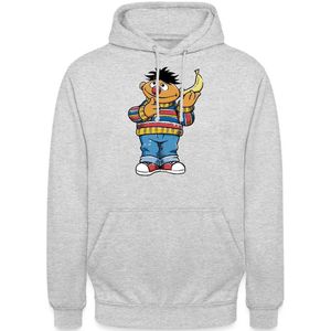 Sesamstraat Ernie met Banana Pose Hoodie Unisex
