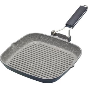 Gietaluminium Grillpan 20cm - Opvouwbaar Handvat - MasterClass