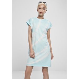 Urban Classics - Tie Dye Korte jurk - L - Blauw