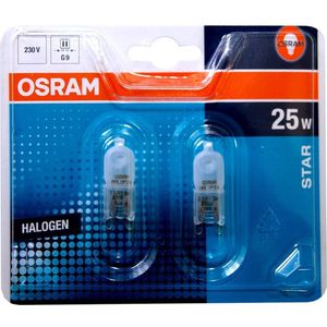 Osram 10 x blister 2 stuks Halogeen G9 Halopin Mat Frosted 25W