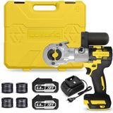 Luxuriq - Accu Perstang - Hydraulische Perstang voor Persfitting - Incl. 2 Accu’s - Roteerbaar 360 Graden