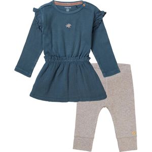 Noppies - Kledingset - Meisjes - 2 delig - Jurk Valhalla Stormy Weater - Legging Shiloh Taupe Melange - Maat 62