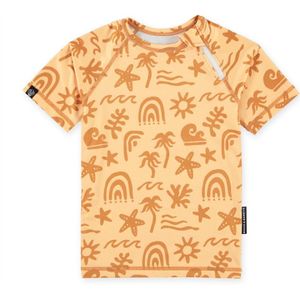 Beach & Bandits - UV T-shirt - Unisex - Tropical Vibes Apricot - Maat M