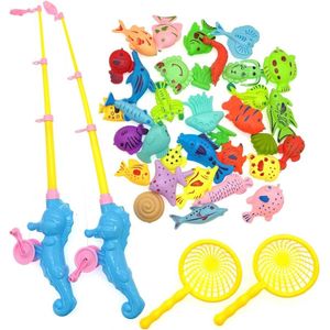 Titel: 38 x Magnetisch vis- en badspeelgoed - Plastic drijvende vismagneet spelset voor kinderen