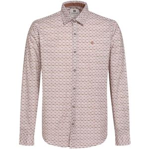 Gabbiano Overhemd Overhemd Met Allover Print 335737 5701 Clay Mannen Maat - S