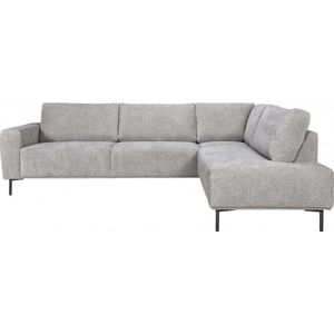 Hoekbank Deventer - Stof - Grijs - 275x86x205 cm (BxHxD)