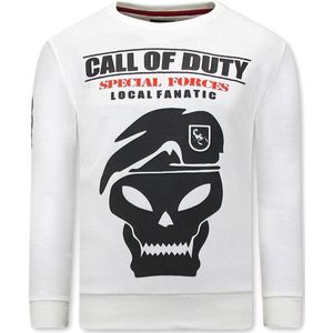 Heren Sweater met Print - Call Of Duty - Beige