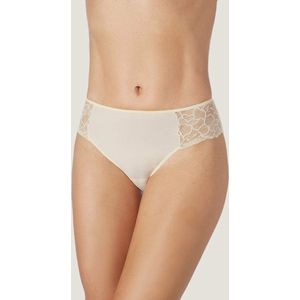 Slip met kant en hoge taille - Antibacterieel - Ecologisch - Absorberend - Sojagaren - Cavakleur - Maat S