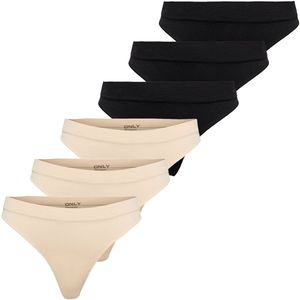 ONLY String ONLCHLOE LACE THONG 6P Set van 6