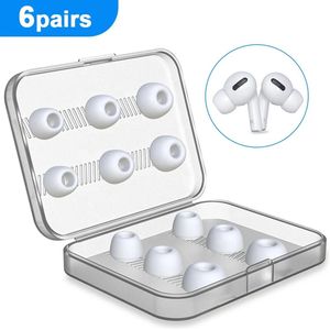 New Bee AirPods Pro 1e/2e gen Vervanging Silicone Tips 6 Paar (wit) S/ M /L met Case - Geluidsisolerend - Verbeter de geluidskwaliteit - Beter dan Origineel