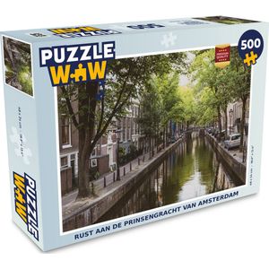 Puzzel Rust aan de Prinsengracht van Amsterdam - Legpuzzel - Puzzel 500 stukjes