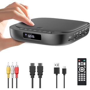 Allora DVD Speler met HDMI - Haarscherpe Beeldkwaliteit - Geschikt voor Moderne TV’s - Compact en Gebruiksvriendelijk Design - Voor Films, Series en Muziek - Betrouwbare Entertainmentoplossing voor Thuis