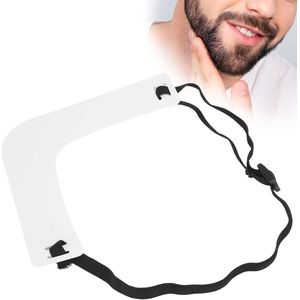 Allecto Premium - Mannen Baard Shaper en Trim Gids - Plastic Haarlijn Sjabloon Stencil - Haar Styling en Baard Trim Gids