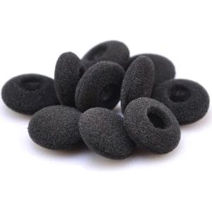 Ibley Zachte foam oortips 19mm - 10 stuks / 5 paar - universeel geschikt - Spons oordop kussens - voor oortjes - Zwart