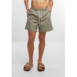 Urban Classics - Washed Zwemshorts - S - Olijfgroen
