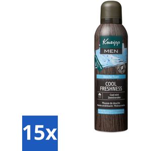 Kneipp - Douche schuim - Men Cool Freshness - Frisse geur - 200 ml - Bulkverpakking - 15 stuks