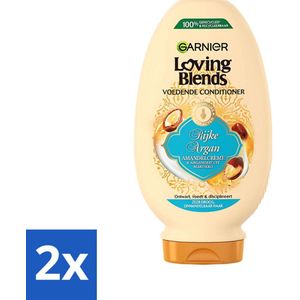 Garnier - Loving Blends - Conditioner - Rijke Argan - Zeer Droog Onhandelbaar Haar - 250 ml - Voordeelverpakking - 2 stuks