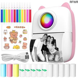 RFWR® Draagbare Thermische Mini Fotoprinter voor Smartphone - Bluetooth Printer voor iOS en Android