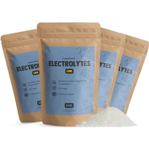 Cupplement Elektrolyten Poeder Limoen Suikervrij Combideal 4x 500 Gram - Energie