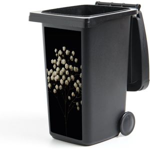 Container sticker Gipskruid - Bloemetjes - Wit - Minimalistisch - 44x98 cm - Kliko sticker