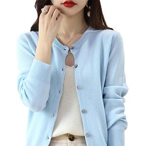 Dames kasjmier cardigan met lange mouwen - casual en modieus voor lente, herfst en winter