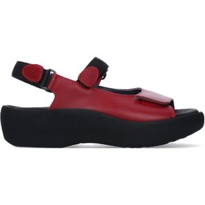 Wolky Sandalen Jewel rood leer