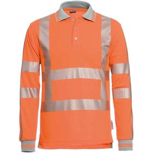 Santino Hivis poloshirt Vancouver - fluor oranje - maat L