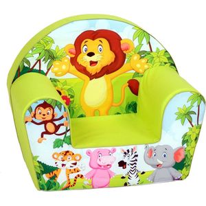 Kinderstoel met schuimvulling, kinderstoel voor meisjes en jongens, babystoel met afneembare overtrek, stoel voor kinderen, kindermeubel, 9 maanden tot 4 jaar