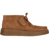 Clarksvoor mannen. 26183441 Torview Hi Leren Sneakers bruin (40), Leer, Plat, Veters, Casual