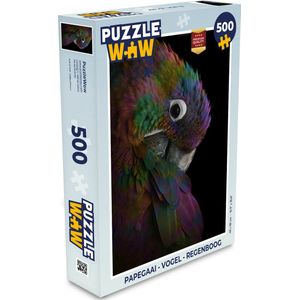 Puzzel Papegaai - Vogel - Regenboog - Legpuzzel - Puzzel 500 stukjes