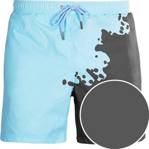SEA'SONS jongens kleurveranderende zwemshort basic grijs-blauw - 92/98