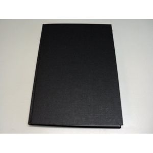 Dummybook Kangaro A4 100 grams 80 bladzijden blanco hard cover zwart.