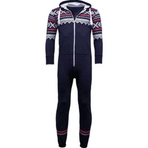 JC Blue - Aztec Navy Onesie kinderen - Onesie Jongens - Onesie Meisjes - Maat 158