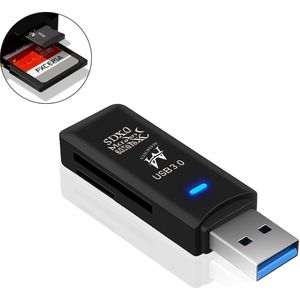 Mamosta® SD Kaart lezer - Card reader USB 3.0 - Kaartlezer SD kaart - Geheugenkaartlezer - Micro SD kaartlezer - USB kaartlezer