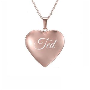 Fotohanger Met Ketting En Naam Gravering - Ted