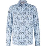 State of Art Heren overhemd lange mouw grijs (Maat: S) - Ruit