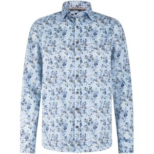 State of Art Heren overhemd lange mouw grijs (Maat: S) - Ruit