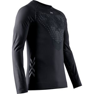X-BIONIC Twyce Run Short Sleeve Shirt voor heren - High-tech basislaag voor zomerhardlopen en trailrunning met geavanceerde koeling en vochtregulatie - Zwart/Charcoal, XL