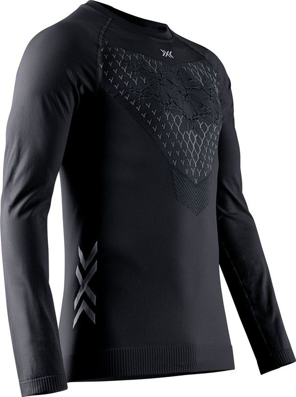 X-Bionic Twyce Run Shirt Korte Mouwen Heren Black/Charcoal - XL