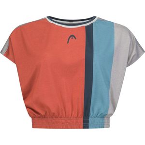 Head Racket Padel Crop T-shirt Met Korte Mouwen Oranje XS Vrouw