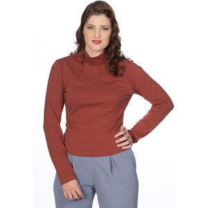 Dancing Days - JERSEY TURTLE NECK Longsleeve top - S - Rood