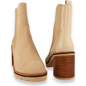 Crinkles Dames Boots Beige BEIGE 37