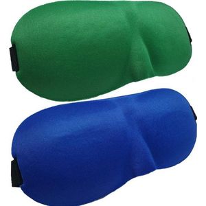 3D Slaapmaskers Blauw & Groen - Thuis – Slaapmasker - Verduisterend - Onderweg - Vliegtuig - Festival - Slaapcomfort - oDaani