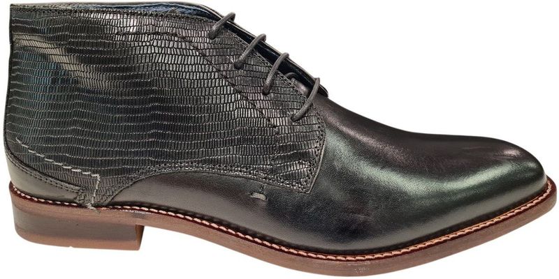 Oscar Bailey - Combe - Halfhoge Veterschoen - Cognac - Wijdte G