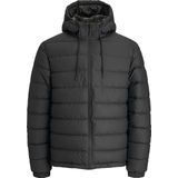 Gewatteerde donsjas JACK & JONES. Polyester materiaal. Maten L. Zwart kleur