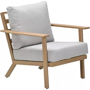 HOMCOM Accentstoel, Brede Zitting, Lederlook, Houten Frame, Tot 120 Kg 67x77x80 Cm Zwart~1ptlb2huhm801