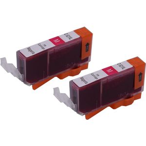 KATRIZ® huismerk inkt voor|Canon CLI-521M |11ml | ( 2stuks) - Met chip