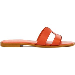 Stefano Lauran Slippers / Slides Dames - S3116. - Oranje - Maat 38